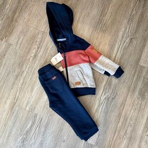 NEW 7 for all Mankind Color block Sweatsuit - 18 months